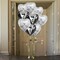 2 pcs Heart Shaped Wedding Groom Tuxedo and Bride Dress 14" Foil Balloons Set
